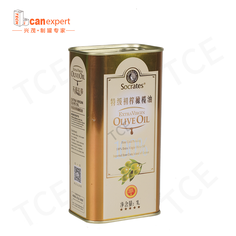 الجملة المخصصة المخصصة الصفيحة الفارغة Can Metal Container 5Litre Virgin Edible Oil Tin Can Food Grade Plage Thin for Olive Oil